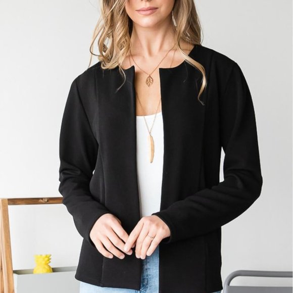 Heimish Full Size Open-Front Blazer - Picture 4 of 8